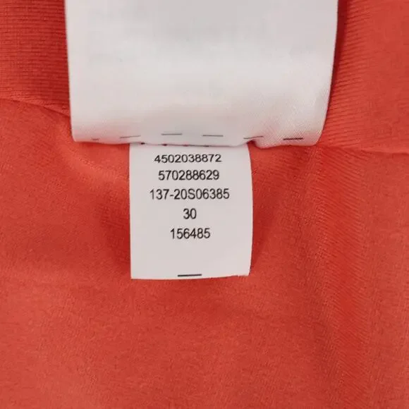 Soma Dress Womens Small Coral Orange Lined Stretch Knit Drawstring Waist New - Picture 16 of 16